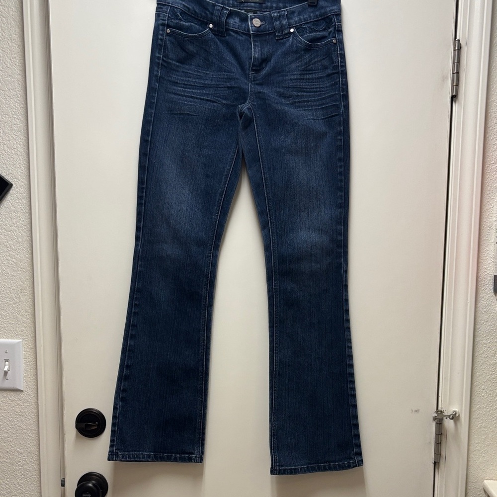 White House Black Market Dark Blue Flare Jeans